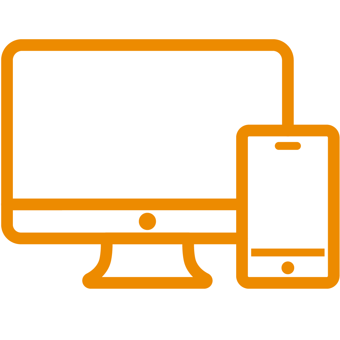 Computer and mobile device icon