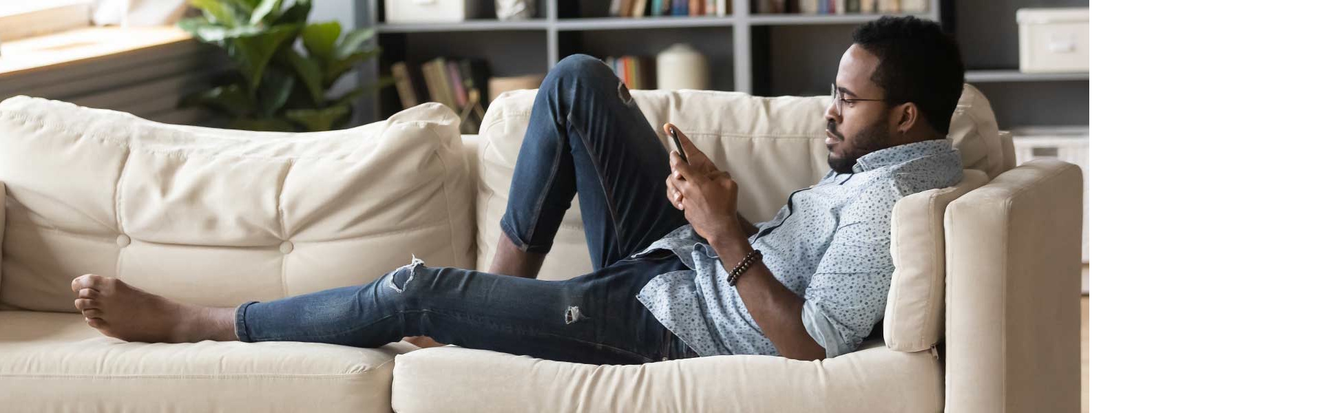 Man on couch